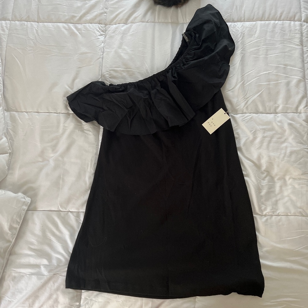 Black One Shoulder Dress NWT